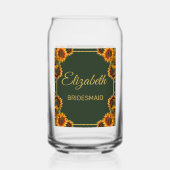 Sunflower Mariage Forest Green Bridesmaid (Verso)