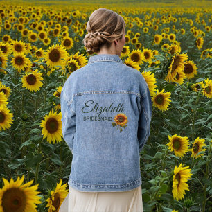 Sunflower Mariage Forest Green Bridesmaid