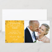 Sunflower Mariage Photo Merci Cartes (Devant / Derrière)