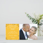 Sunflower Mariage Photo Merci Cartes (Debout devant)