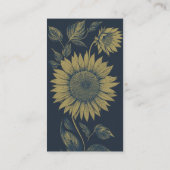 sunflower marine code qr médias sociaux carte de m (Dos)