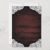Sunflower Mason Jar Bois Bridal Douche Invitations (Dos)