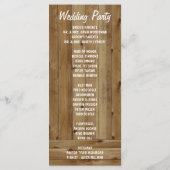 Sunflower Mason Jar Burlap + Programmes de mariage (Dos)