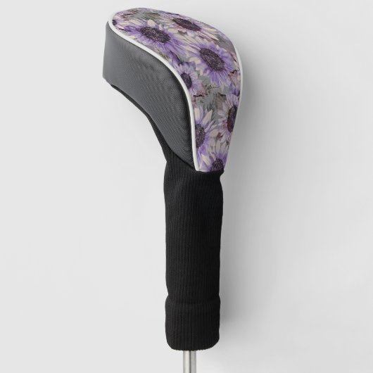Sunflower Mauve Pattern Golfheadcover (Schuin)