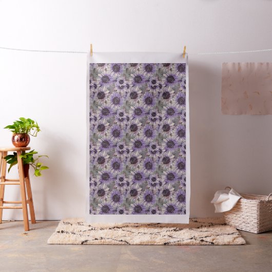 Sunflower Mauve Pattern Stof (Voorbeeld)