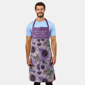 Sunflower Mauve Patterned Schort (Gedragen)