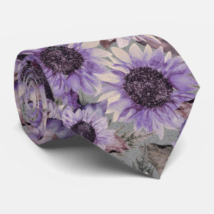 Sunflower Mauve Patterned Stropdas