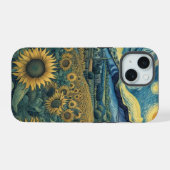 Sunflower Meadow in the Starry Night (Verso Horizontal)