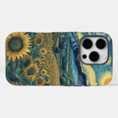Sunflower Meadow in the Starry Night Case-Mate iPhone Case (Achterkant (horizontaal))