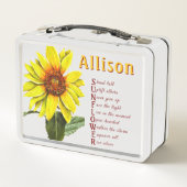 Sunflower Metal Lunchbox (Achterkant)