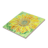 Sunflower Mosaic Tyle Tegeltje (Zijkant)