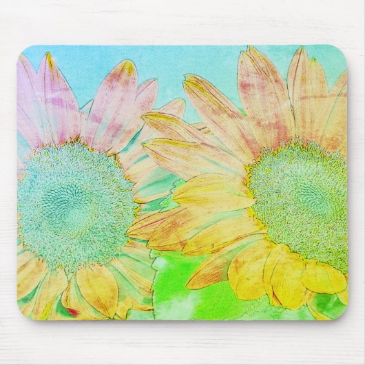 Sunflower Mousepad Muismat (Voorkant)