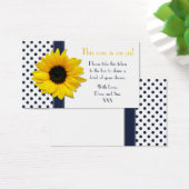 Sunflower Navy Blue Polka Dot Drink Bicket Toket (Bureau)