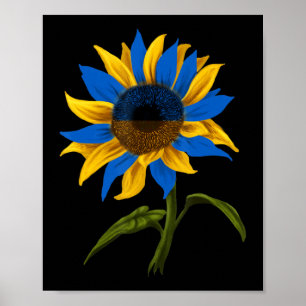 Sunflower Oekrainian Ukraine Flag Stand With Ukrai Poster
