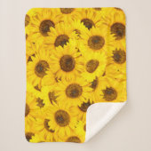 Sunflower Patroon Sherpa Deken (Voorkant)