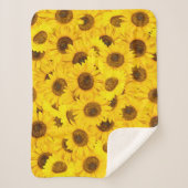 Sunflower Patroon Sherpa Deken (Voorkant)