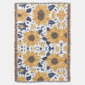 Sunflower pattern cozy Blanket for New Home Deken (Voorkant Verticaal)