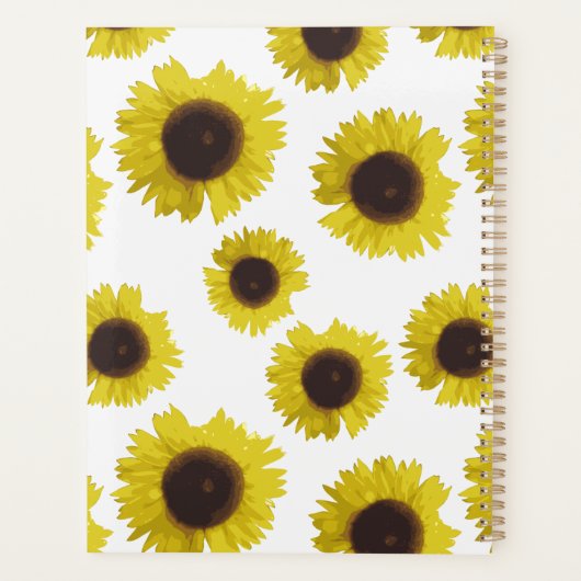 Sunflower Pattern Floral Custom Name 2026 (Dos)