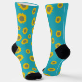 Sunflower Pattern Socks Sokken (Gebogen)