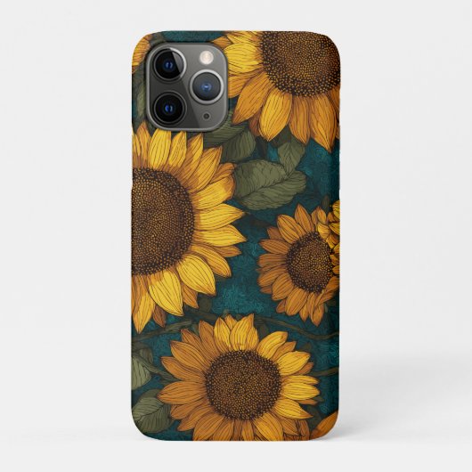 Sunflower Pattern – Summer Floral Case-Mate iPhone Case (Achterkant)