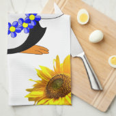 Sunflower Penguin Kitchen Towel Theedoek (Quarter Fold)