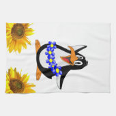 Sunflower Penguin Kitchen Towel Theedoek (Horizontaal)