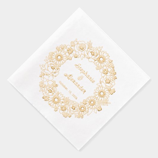 Sunflower, Peonies, Oublie-moi pas Mariage de cour (Droite)