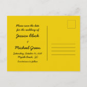 Sunflower Photo Wedding Enregistrer la date Carte  (Dos)