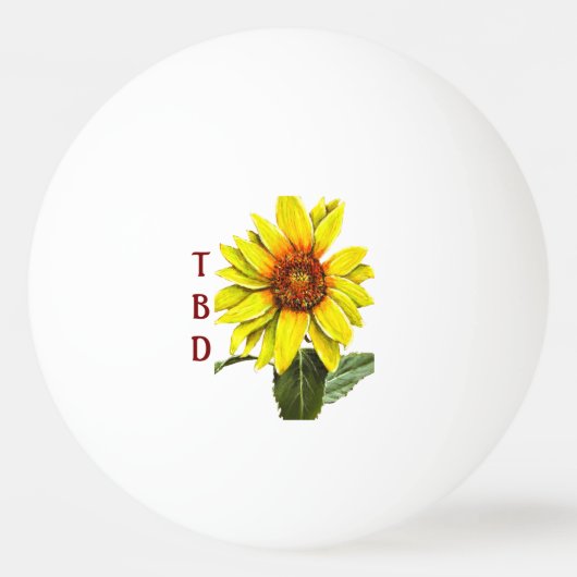 Sunflower Ping Pong Ball (Voorkant)