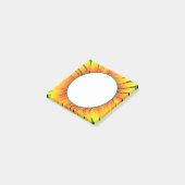 Sunflower Post het merkt zonneschijn op Post-it® Notes (Schuin)