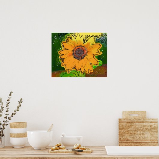 SUNFLOWER POSTER (Keuken)
