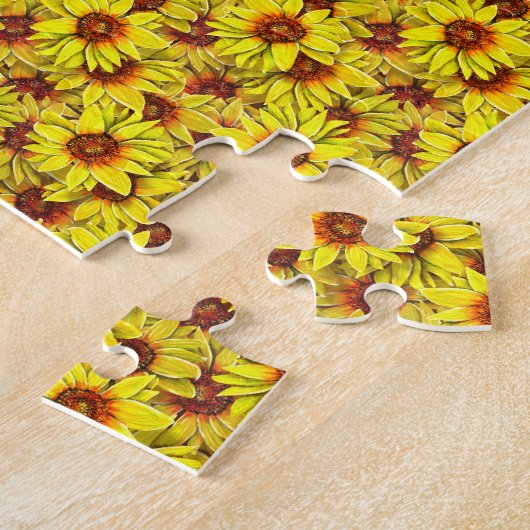 Sunflower Puzzle Legpuzzel (Zijkant)