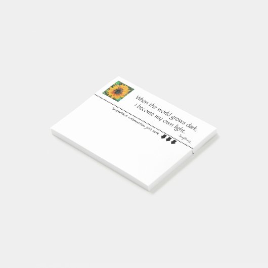 Sunflower radiant Pixel Light Post-it® Notes (Schuin)