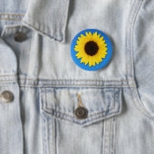 SUNFLOWER RONDE BUTTON 5,7 CM (In situ)