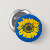 Sunflower Ronde Button 5,7 Cm (Voorkant /achterkant)