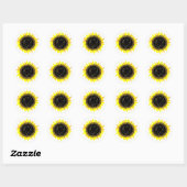 SUNFLOWER RONDE STICKER (Vel)
