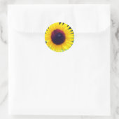 Sunflower:Round Seal Ronde Sticker (Tas)