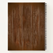 Sunflower Rustic Mason Jar Monogram Notitieboek (Achterkant)