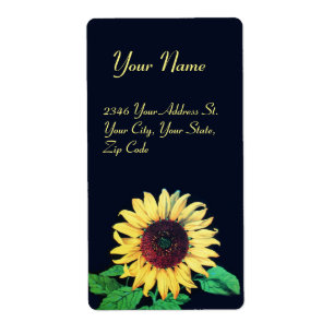 SUNFLOWER Rustic Wedding Summer Party Etiket