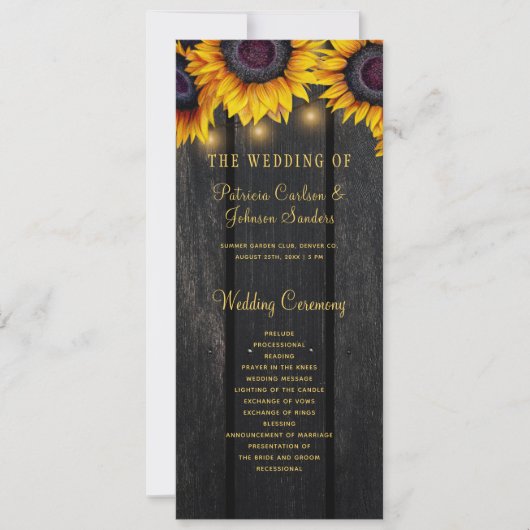 Sunflower rustique en bois d'or programme de maria (Devant)