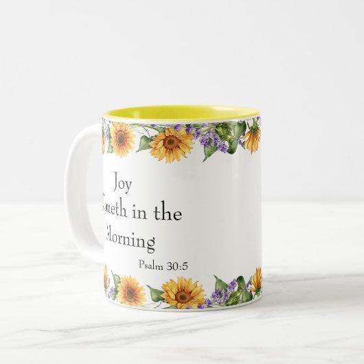 Sunflower Scripture Mug (Devant gauche)