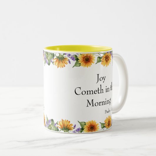 Sunflower Scripture Mug (Devant droit)