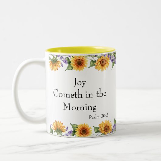 Sunflower Scripture Mug (Gauche)