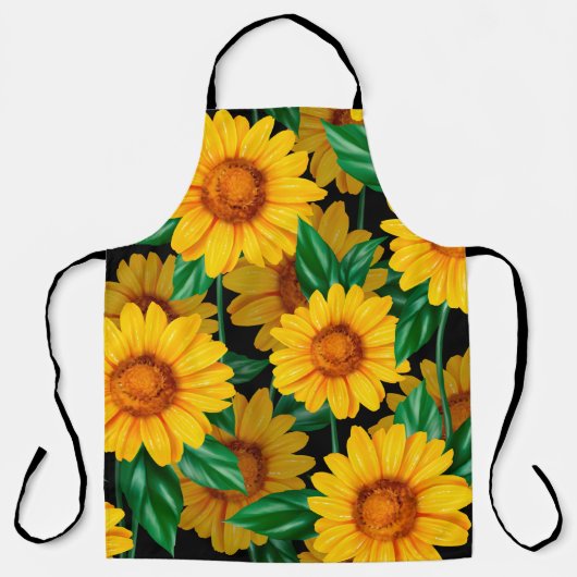 Sunflower seamless pattern. Background with yellow Schort (Voorkant)