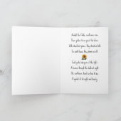 Sunflower Serenade Poem Kaart (Binnen)