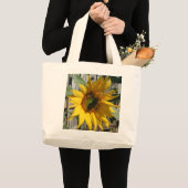 Sunflower Shadow, CEHiday Grote Tote Bag (Voorkant (product))
