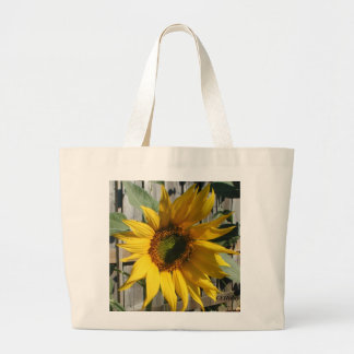 Sunflower Shadow, CEHiday Grote Tote Bag