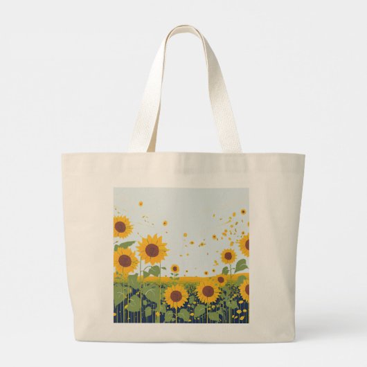 Sunflower Shopping Tas (Achterkant)