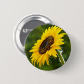 Sunflower Sideshot Ronde Button 5,7 Cm (Voorkant /achterkant)