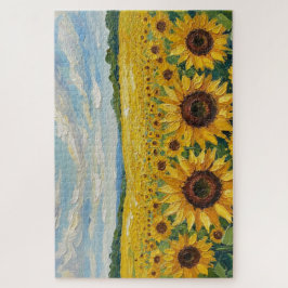 Sunflower sky puzzle legpuzzel